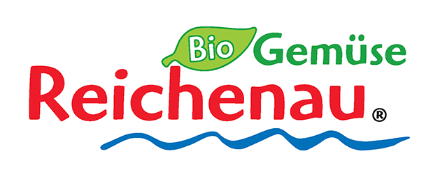 Logo der Insel Reichenau mit einen Schriftzug worauf steht Bio Gemüse Reichenau